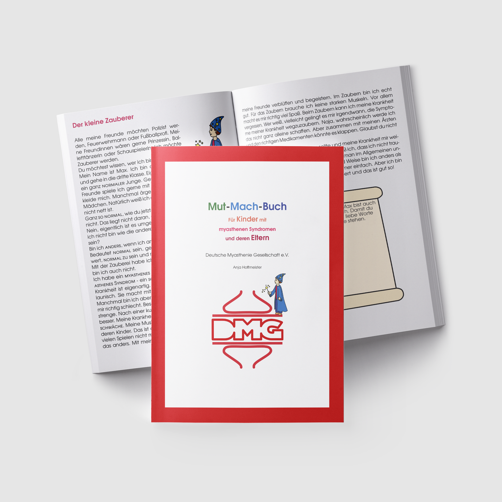 Mut-Mach-Buch für Kinder mit myasthenen Syndromen und deren Eltern