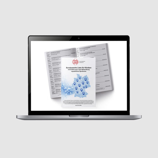 Bundesweite Liste für Kliniken mit Erfahrung in der Behandlung myasthener Syndrome - Digital